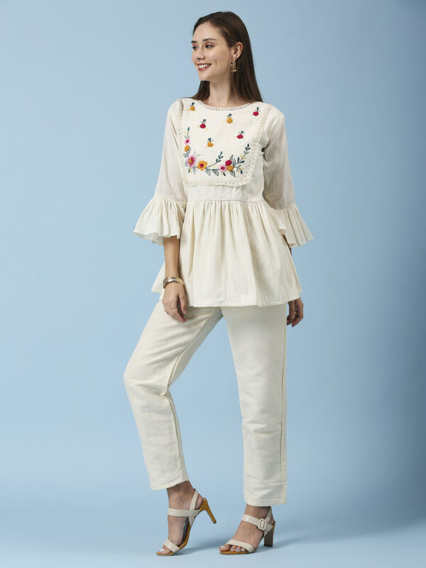 Colorful Flower Design Co-ord Set - Image 2