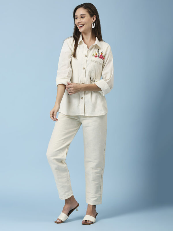Khadi Cotton Fancy Shirt Co-ord Set - Image 2
