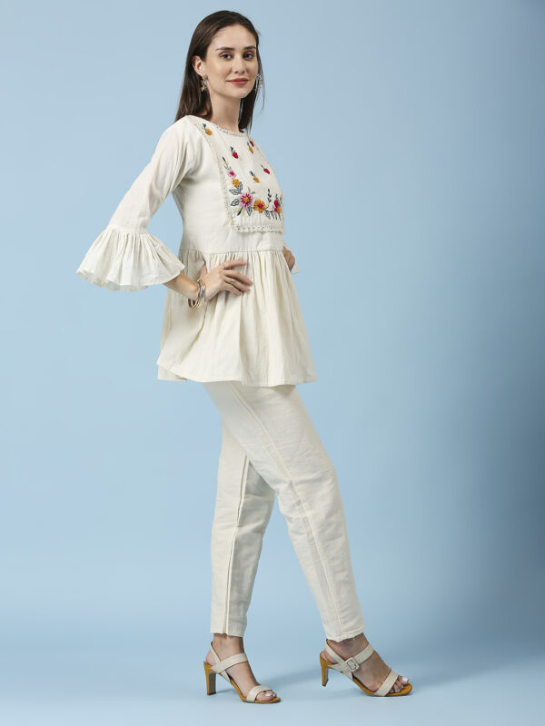 Colorful Flower Design Co-ord Set - Image 3