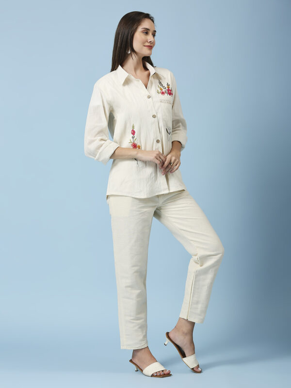 Khadi Cotton Fancy Shirt Co-ord Set - Image 3