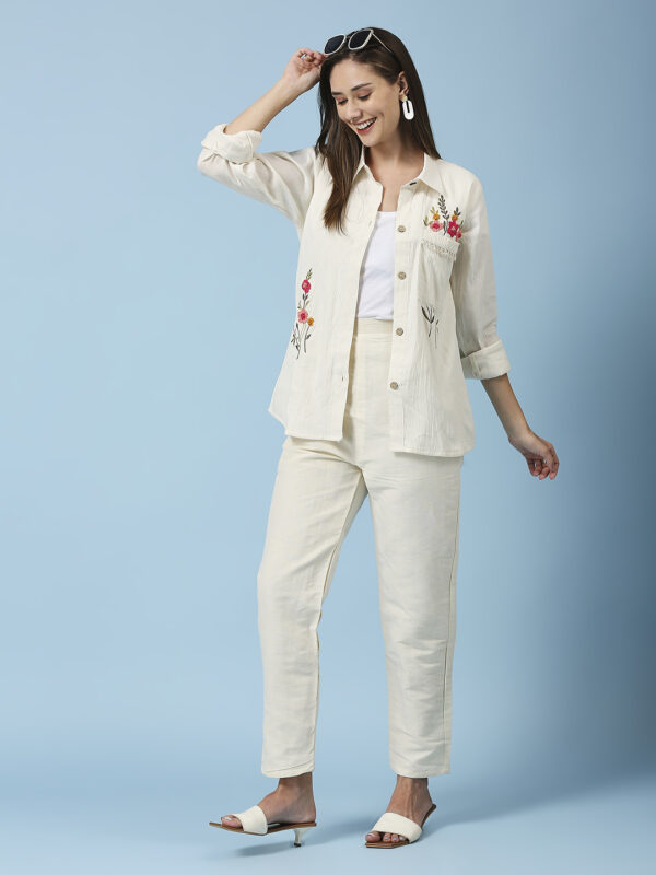 Khadi Cotton Fancy Shirt Co-ord Set - Image 6