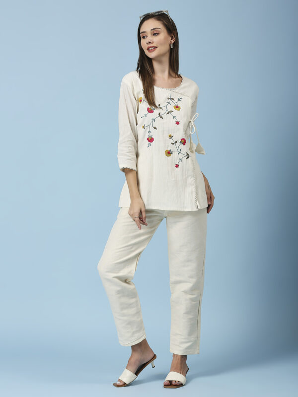 Orange and Yellow Flower Designer Co-Ord Set - Image 6