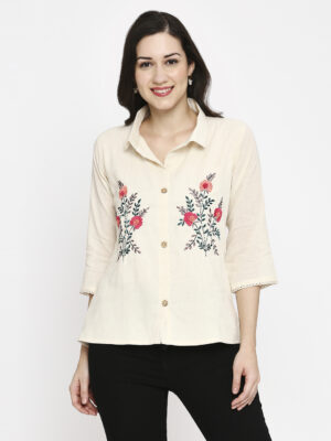 Pure Cotton Khadi Designer Top