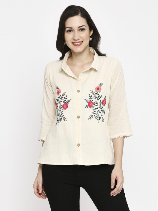Pure Cotton Khadi Designer Top