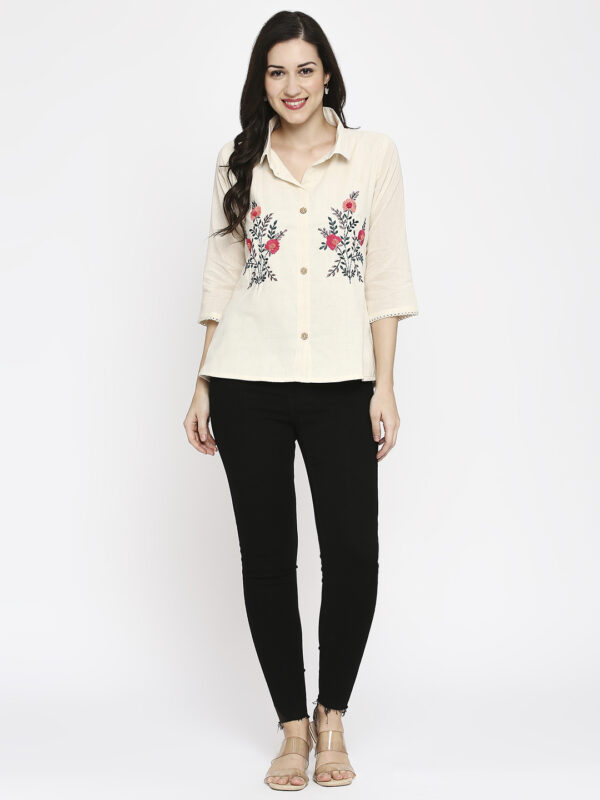 Pure Cotton Khadi Designer Top - Image 6