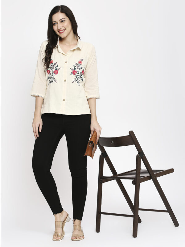 Pure Cotton Khadi Designer Top - Image 7