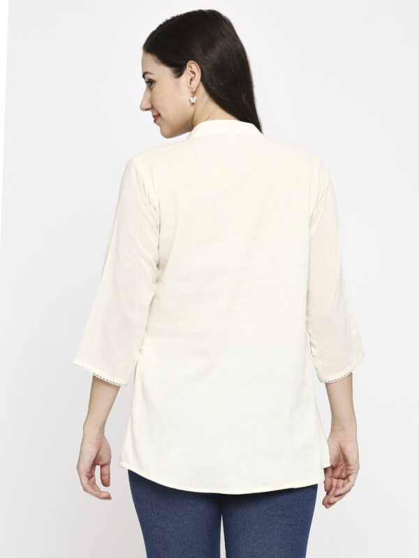 Handcrafted Pure Cotton Khadi Top - Image 4