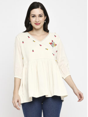 Playful Khadi Cotton Top