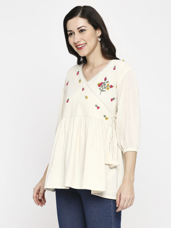Playful Khadi Cotton Top - Image 2