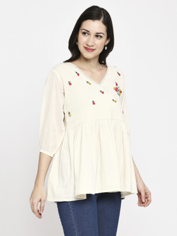 Playful Khadi Cotton Top - Image 3