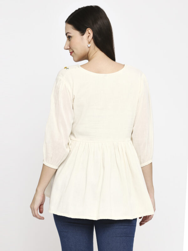 Playful Khadi Cotton Top - Image 4