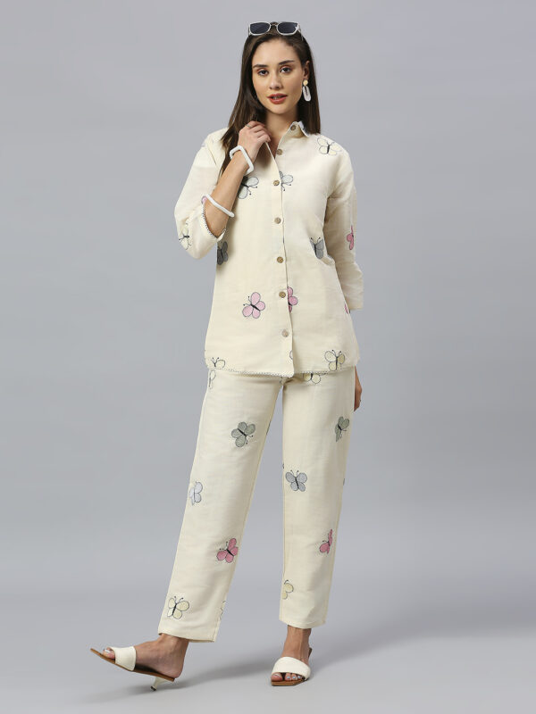 Khadi Cotton Butterfly Design Blouse - Image 6