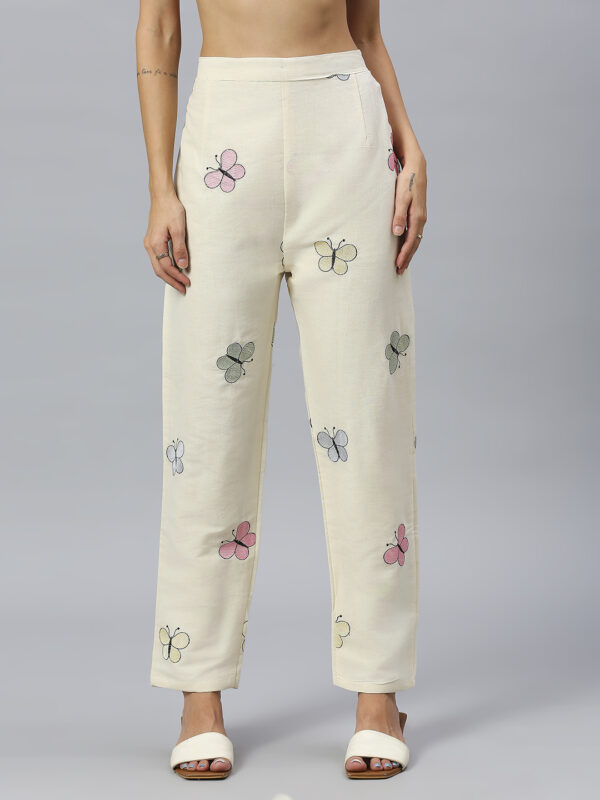 Khadi Cotton Butterfly Design Blouse - Image 7