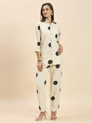 New Black Round Design Co-ord Set