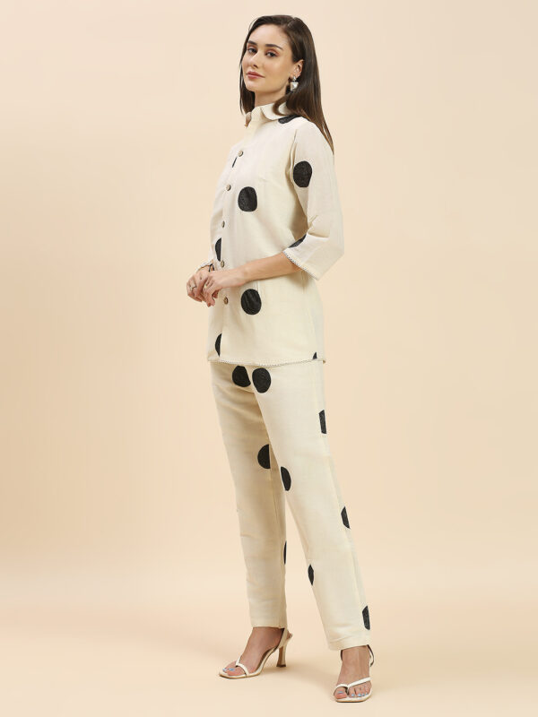 New Black Round Design Co-ord Set - Image 2