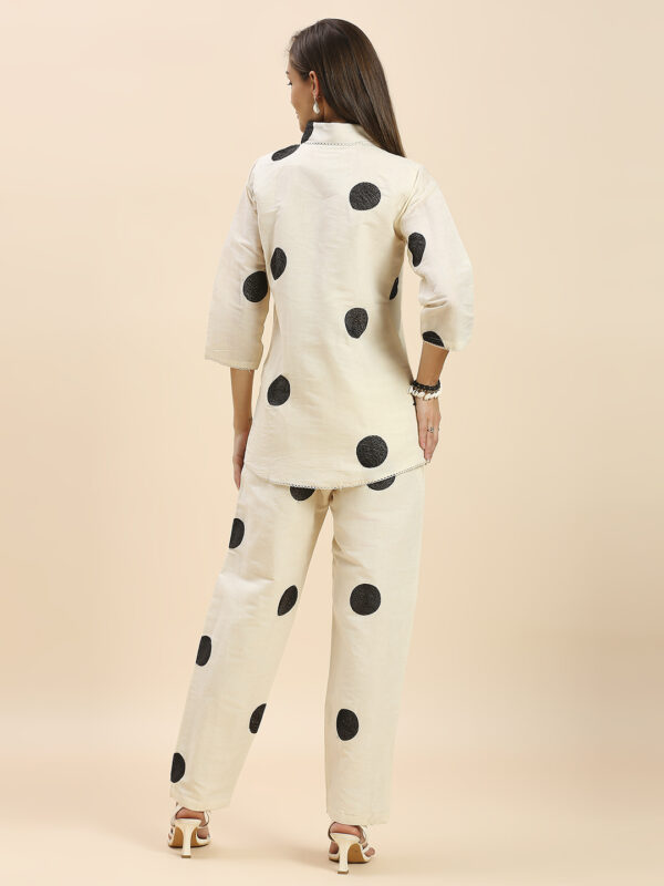 New Black Round Design Co-ord Set - Image 4