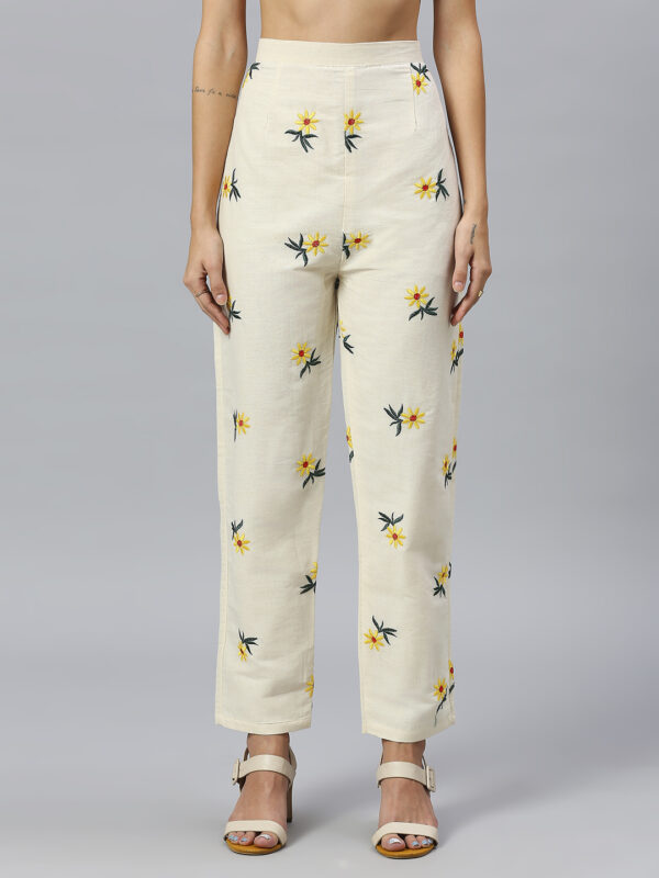 Khadi Cotton Yellow Sunflower Co-ord Set - Image 7