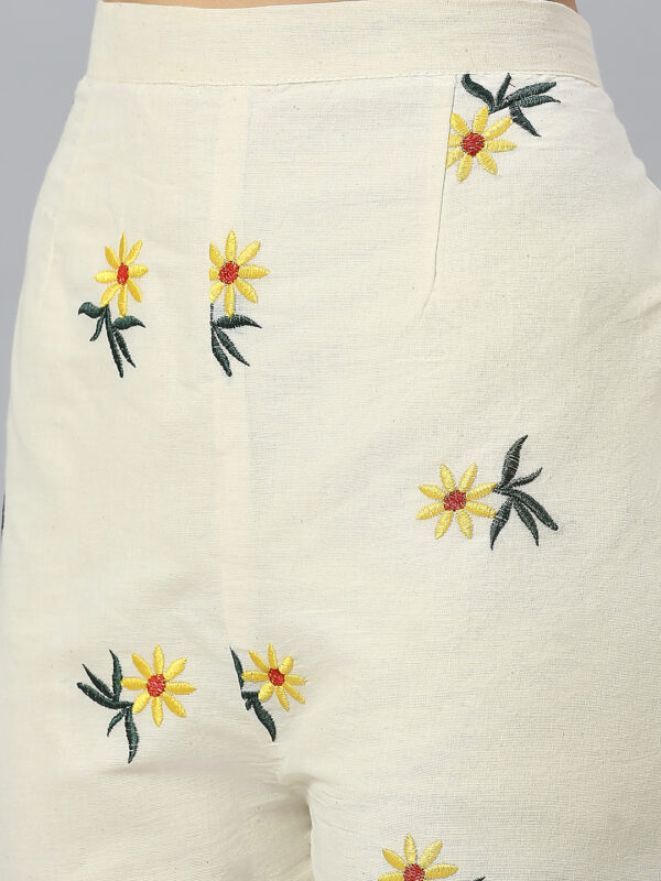 Khadi Cotton Yellow Sunflower Co-ord Set - Image 8