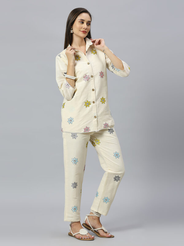 Khadi Cotton Flower Co-ord Set - Image 3