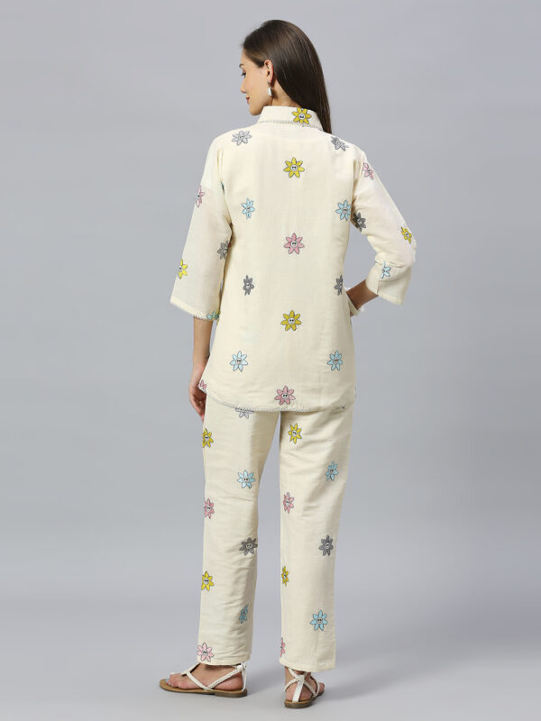 Khadi Cotton Flower Co-ord Set - Image 4