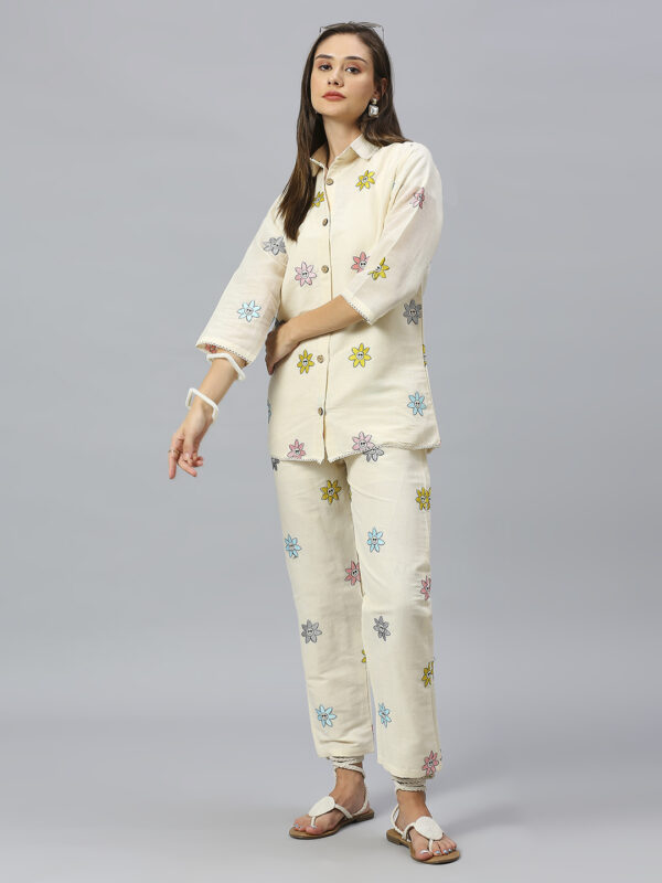 Khadi Cotton Flower Co-ord Set - Image 6