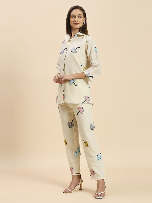 Elegant Khadi Embroidered Co-ord Set - Image 2