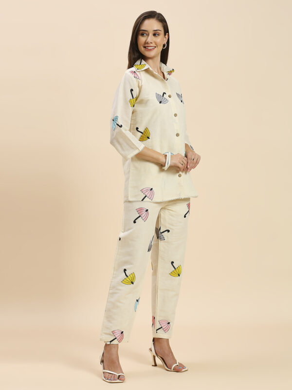 Elegant Khadi Embroidered Co-ord Set - Image 3