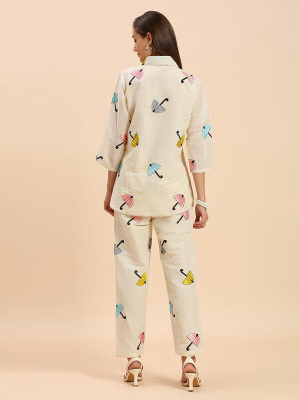 Elegant Khadi Embroidered Co-ord Set - Image 4