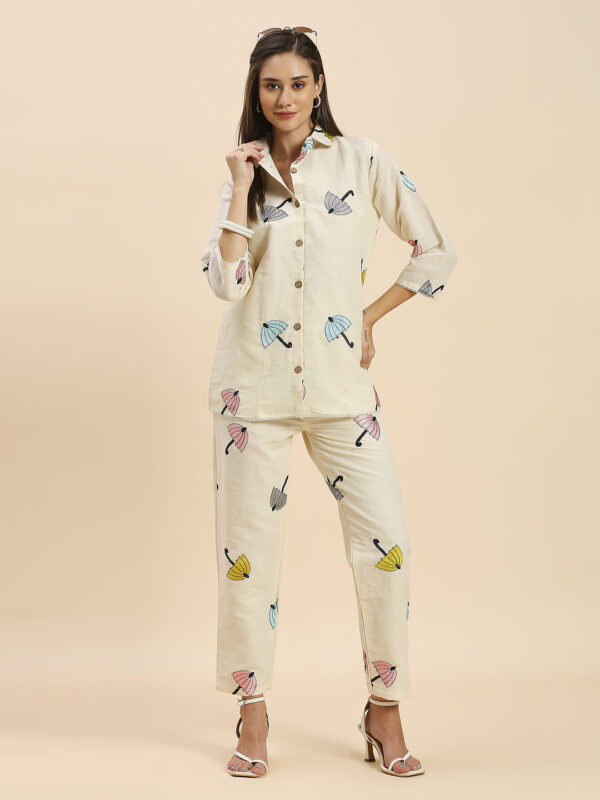 Elegant Khadi Embroidered Co-ord Set - Image 6