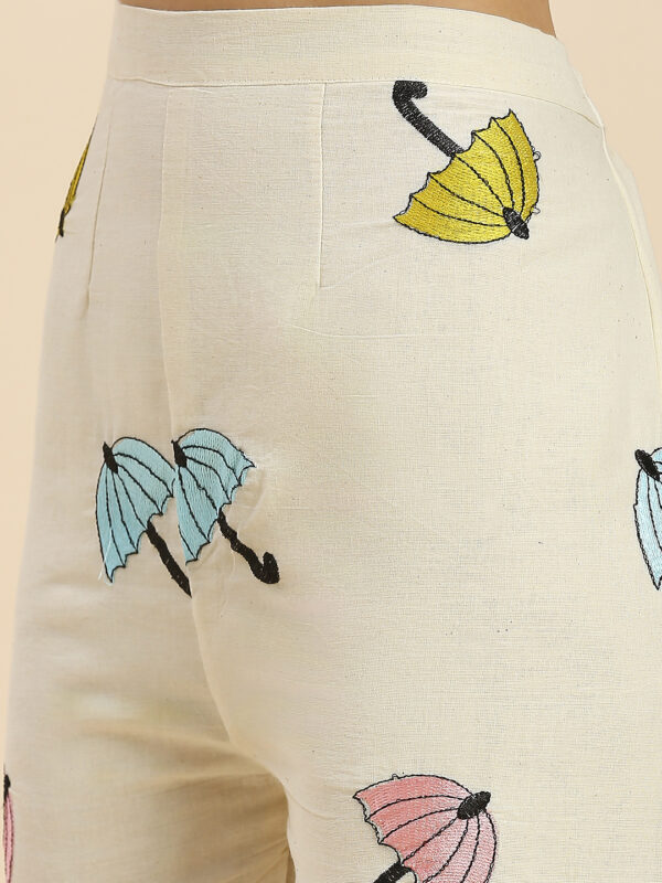 Elegant Khadi Embroidered Co-ord Set - Image 8