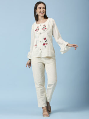 Red Flower Co-ord Set