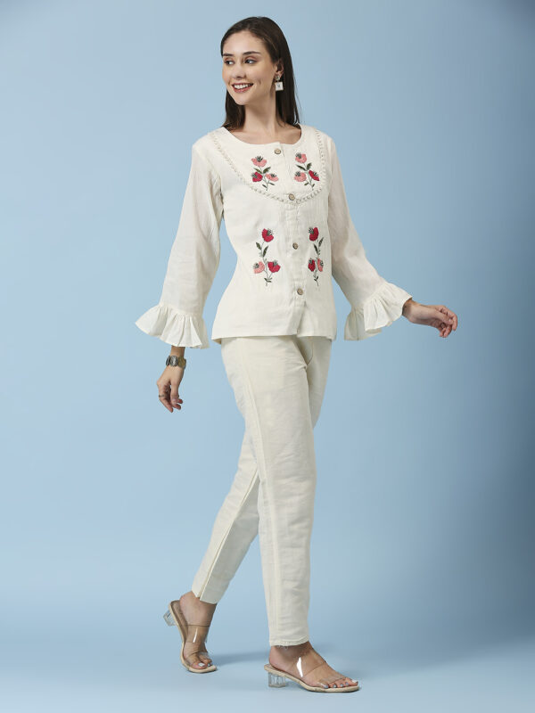 Red Flower Design Co-ord Set - Image 3