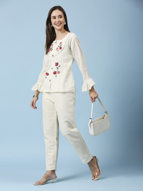 Red Flower Design Co-ord Set - Image 6
