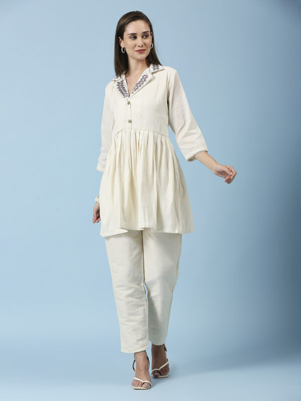 Mirror Collar Designer Co-ord Set