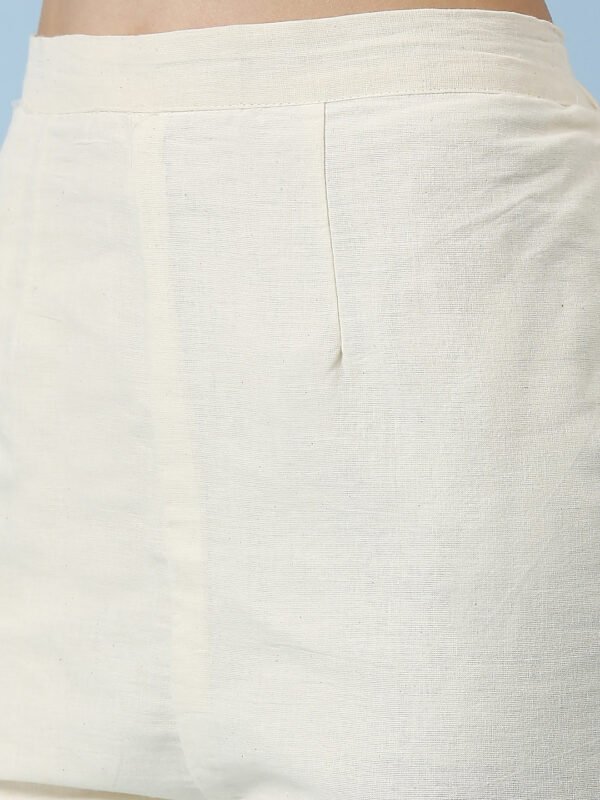 Elegant Embroidered Khadi Co-ord Set - Image 8