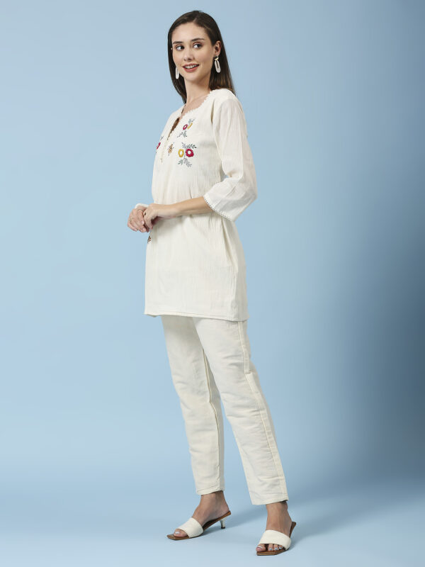 Red & Yellow V-Neck Co-ord Set - Image 2