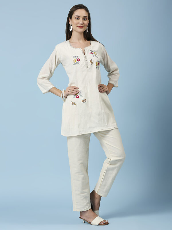 Red & Yellow V-Neck Co-ord Set - Image 3