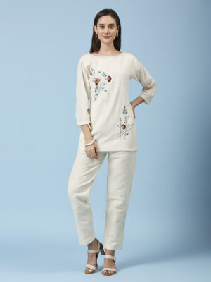 Flower Look Design Co-ord Set