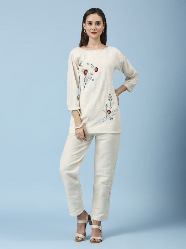 Flower Look Design Co-ord Set