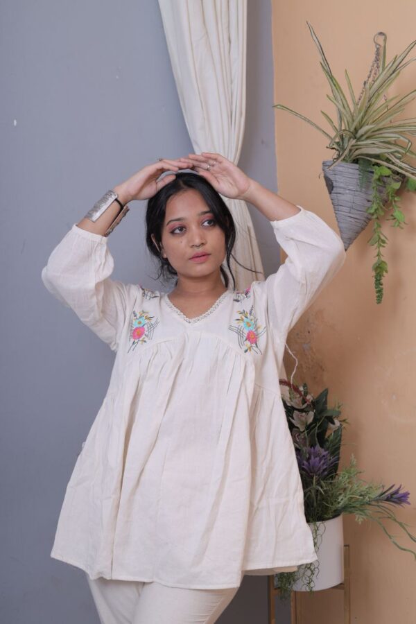 Playful Khadi Cotton Top - Image 3