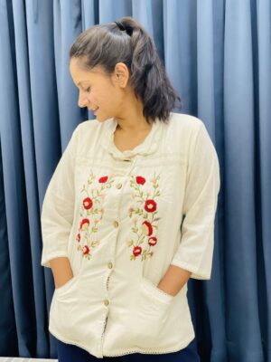 Pure Cotton Khadi Designer Top