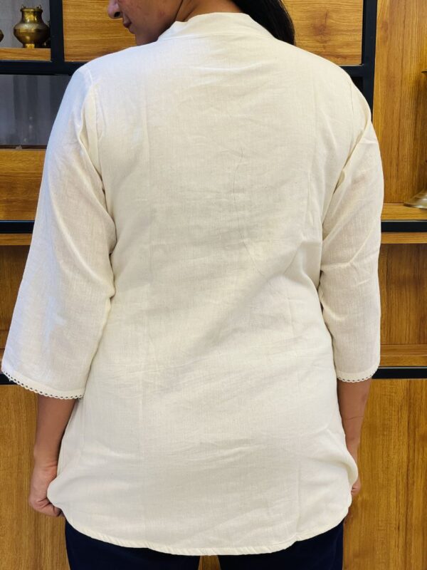 Pure Cotton Khadi Designer Top - Image 5