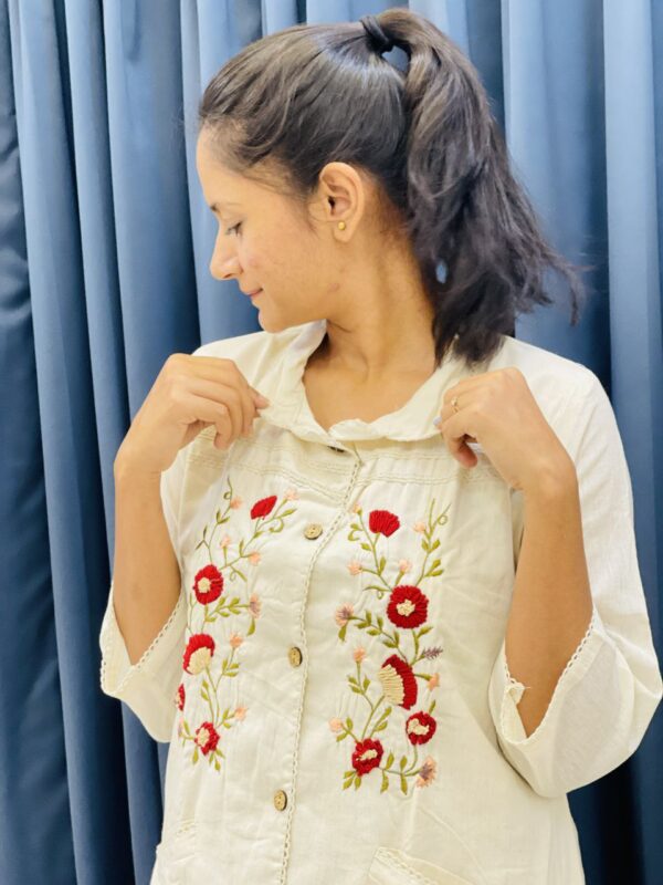 Pure Cotton Khadi Designer Top - Image 6