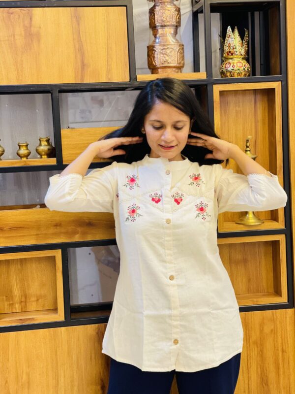 Elegant Designer Shirt With Fancy Collar Shirt - Image 4