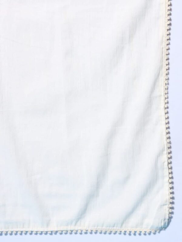 Exclusive Pure Cotton Khadi Embroidered Dress - Image 8