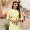 Breathable Yellow Khadi Cotton Top