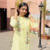 Breathable Yellow Khadi Cotton Top - Image 3