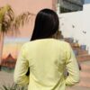 Breathable Yellow Khadi Cotton Top - Image 5