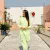 New Arrival Special Wedding Season Collection Colorful Pista Green Co-ord Sets
