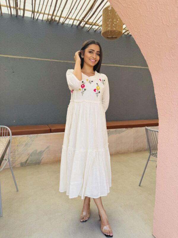 Effortless Elegance New Khadi Cotton Gowns - Image 3